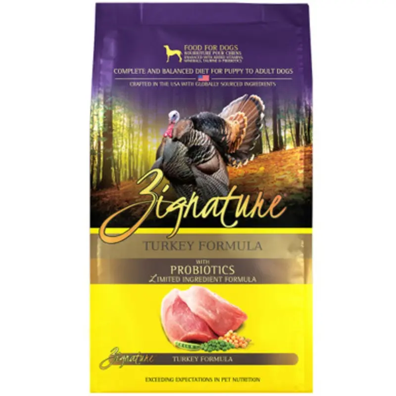 Zignature Limited Ingredient Turkey Formula w/ Probiotics Dry Dog Food 4 lb