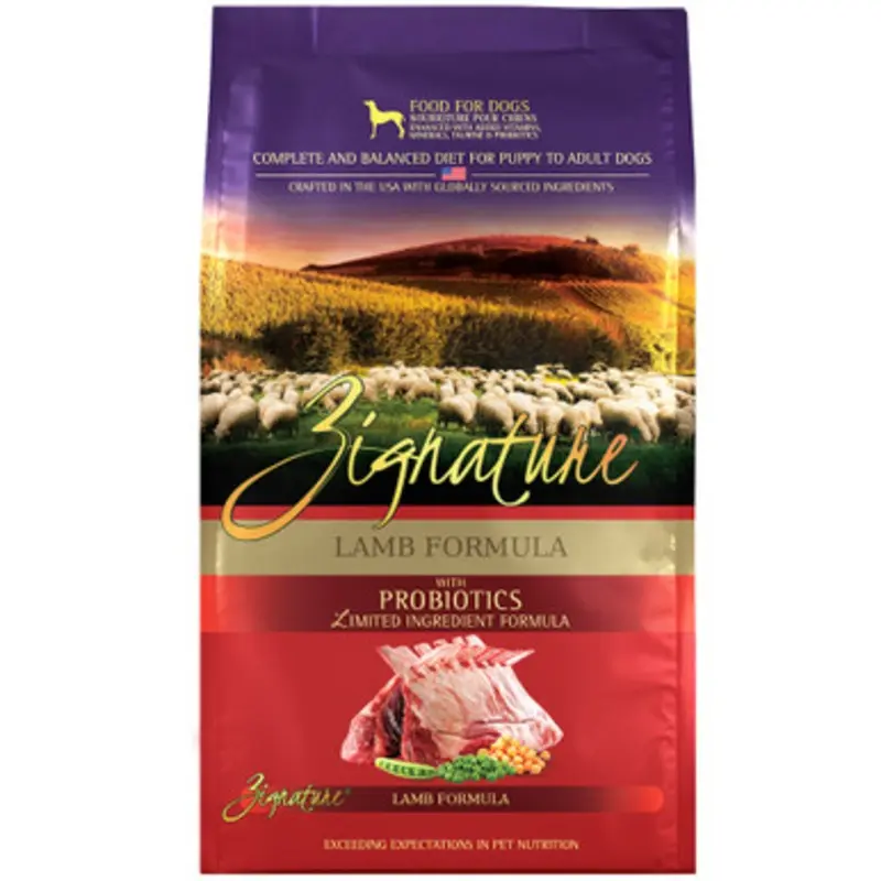 Zignature Limited Ingredients Lamb Formula w/ Probiotics Dry Dog Food 4 lb