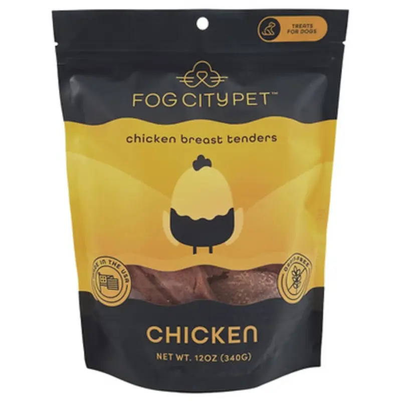 Fog City Pet Chicken Breast Tenders Jerky Dog Treats 12 oz