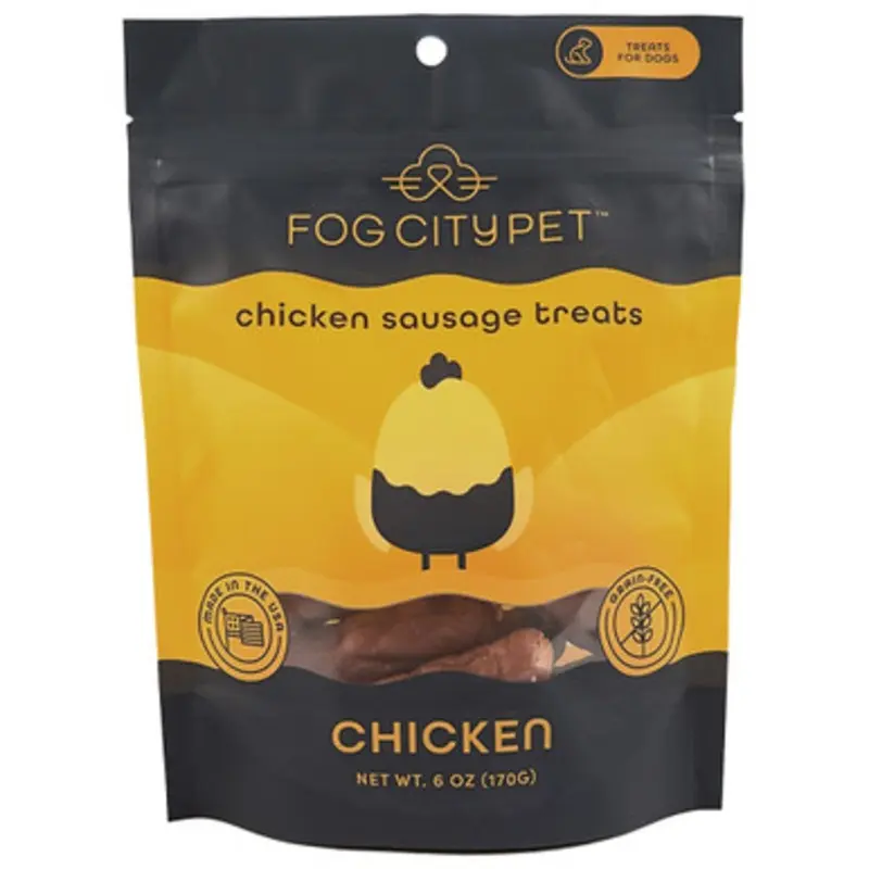 Fog City Pet Chicken Sausage Jerky Dog Treats 6 oz
