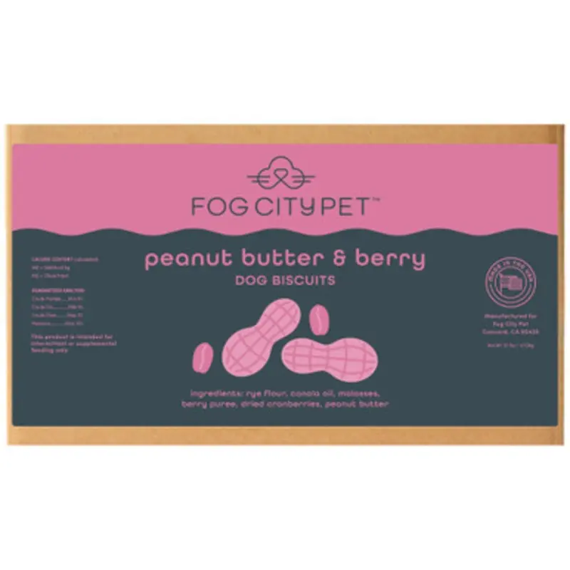 Fog City Pet Peanut Butter & Berry Dog Biscuits 10 lb