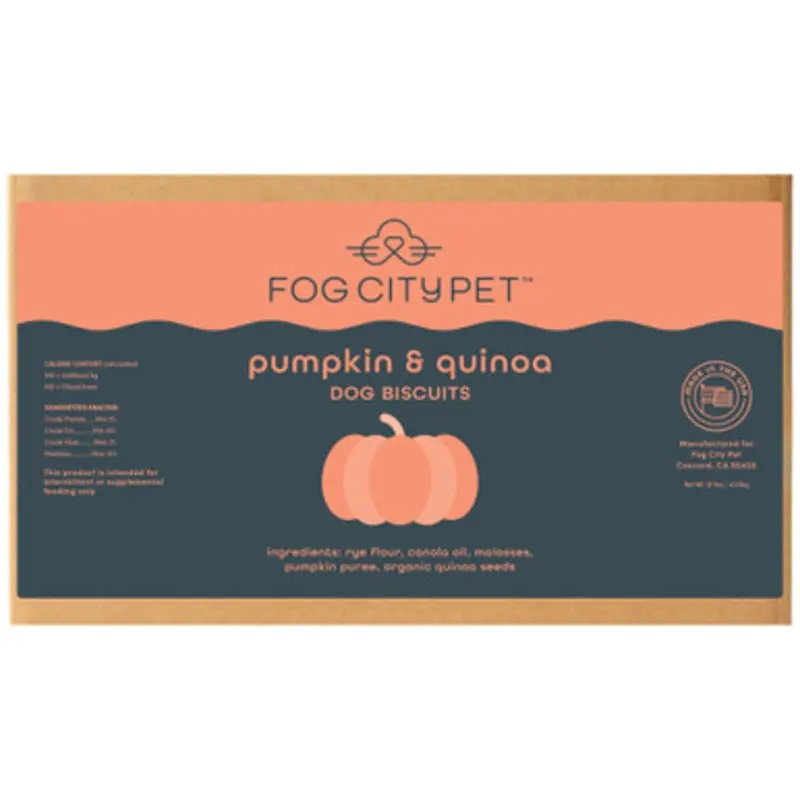 Fog City Pet Pumpkin & Quinoa Dog Biscuits 10 lb