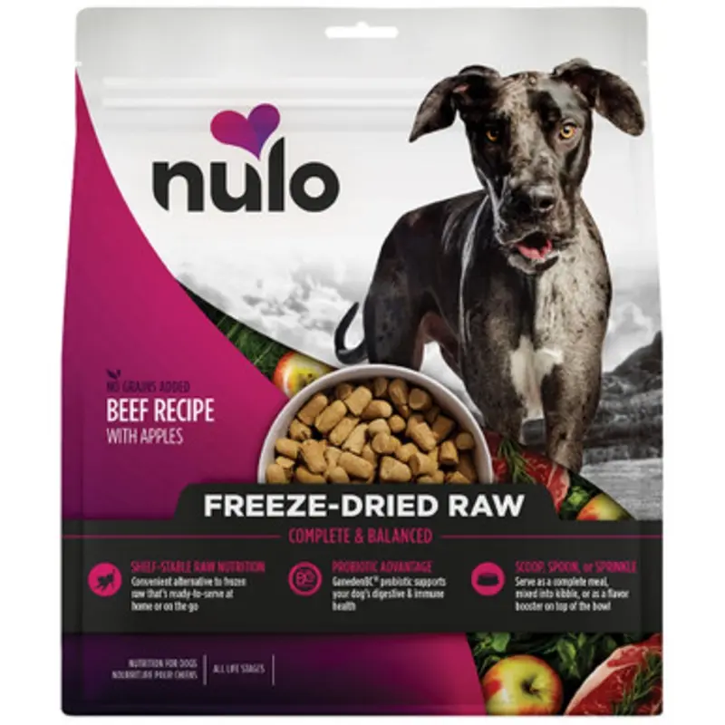 Nulo Beef Recipe w/ Apples Freeze-Dried Raw Dog Food 8 oz
