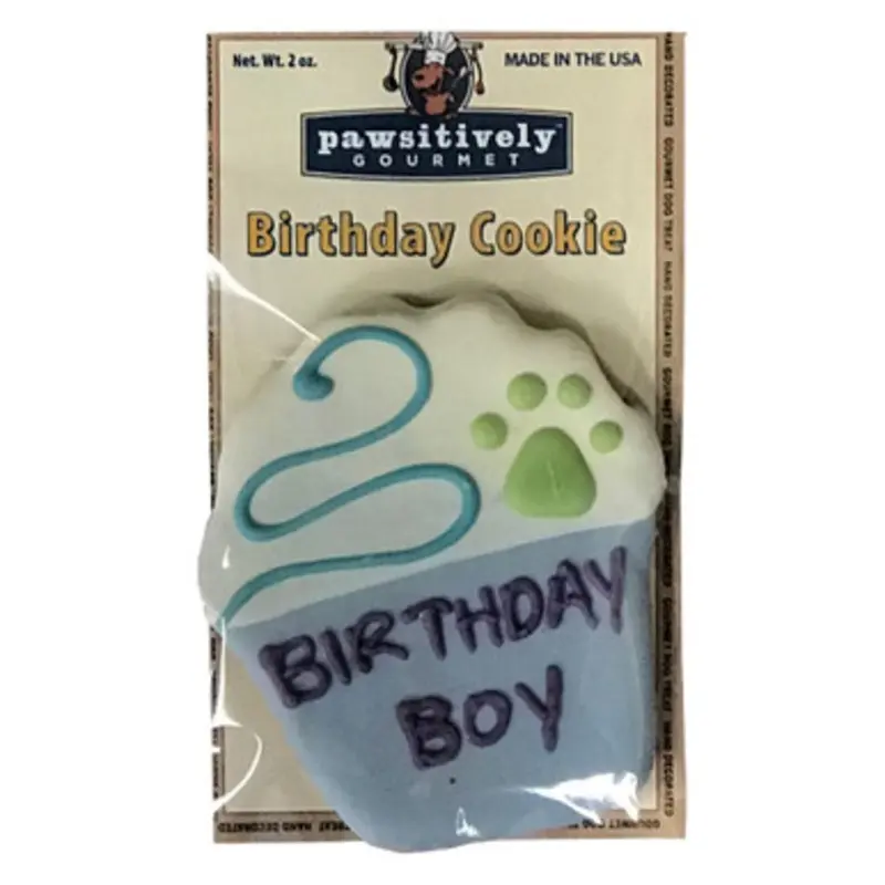 Pawsitively Gourmet Birthday Boy Cupcake Cookie Dog Treat 1 ct