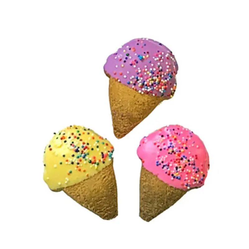 Pawsitively Gourmet Mini Ice Cream Cone Cookie Dog Treat, Assorted Colors 1 ct