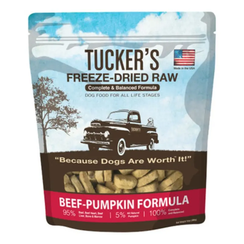 Tucker's Freeze-Dried Raw Beef-Pumpkin Recipe Dog Food 14 oz