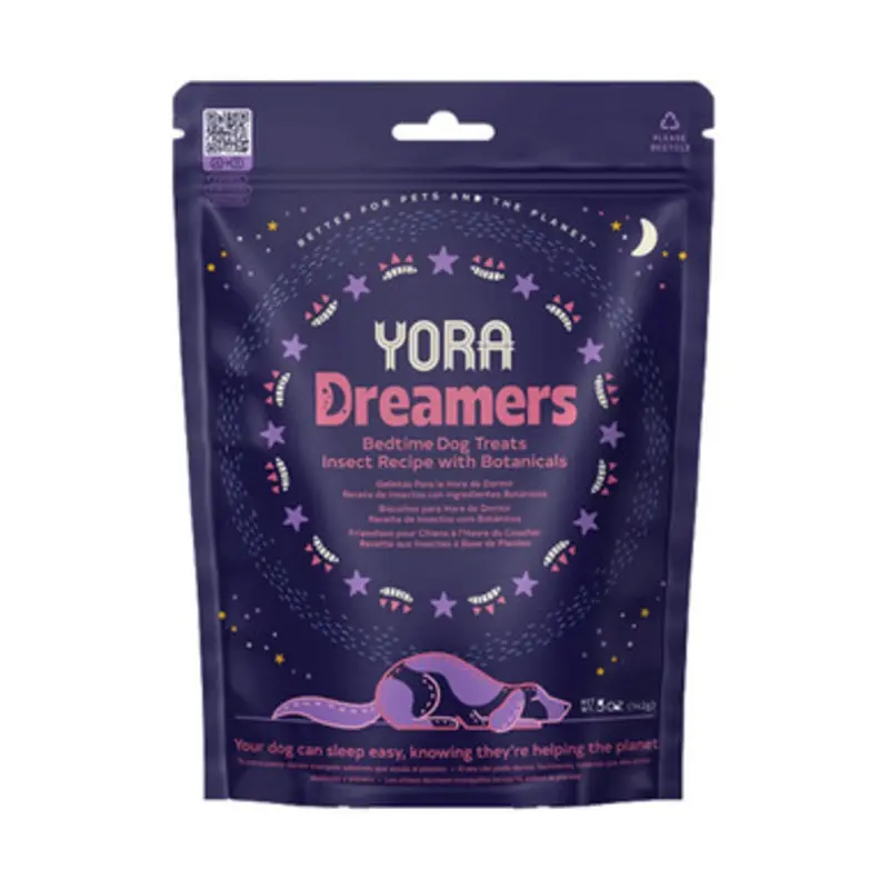 Yora Dreamers Insect Recipe W/ Botanicals Soft Baked Bedtime Dog Treats 5 oz