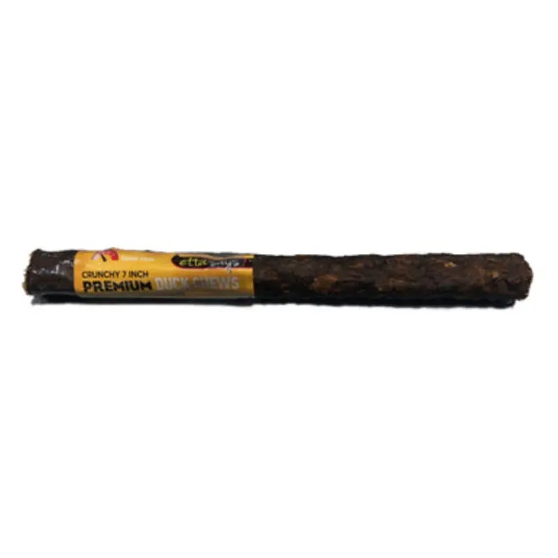 Etta Says! Crunchy Premium Duck Dog Chew Treat 7"