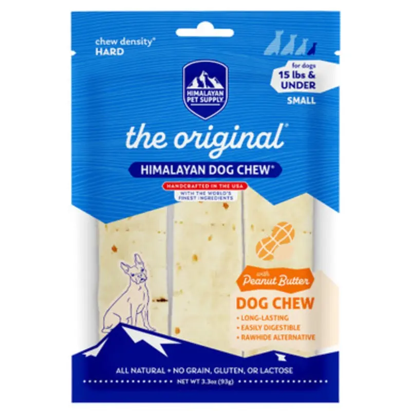 Himalayan The Original Himalayan w/ Peanut Butter Dog Chew Treat Small - 3.3 oz