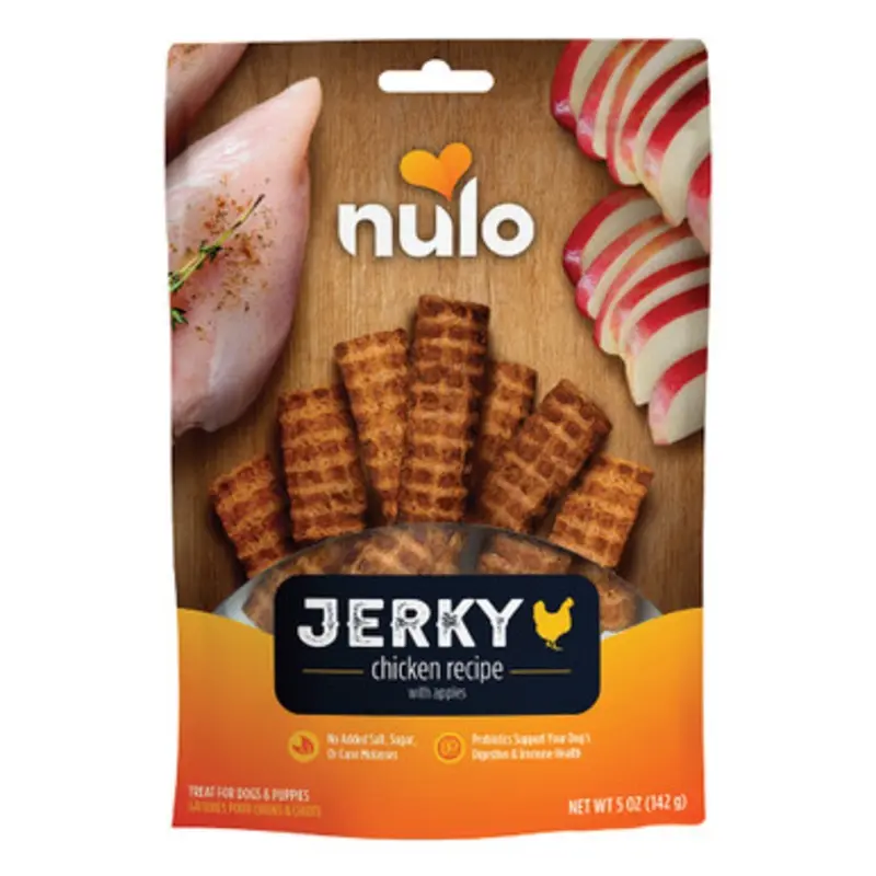 Nulo Jerky Chicken Recipe w/ Apples Dog Treats 5 oz