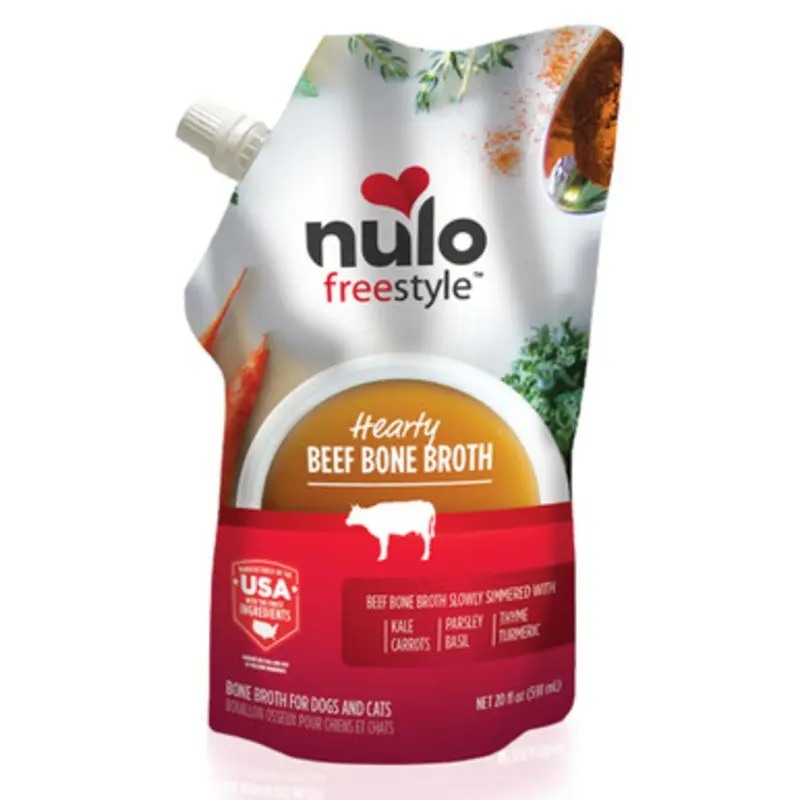 Nulo Freestyle Grass-Fed Beef Bone Broth for Dogs & Cats 20 oz