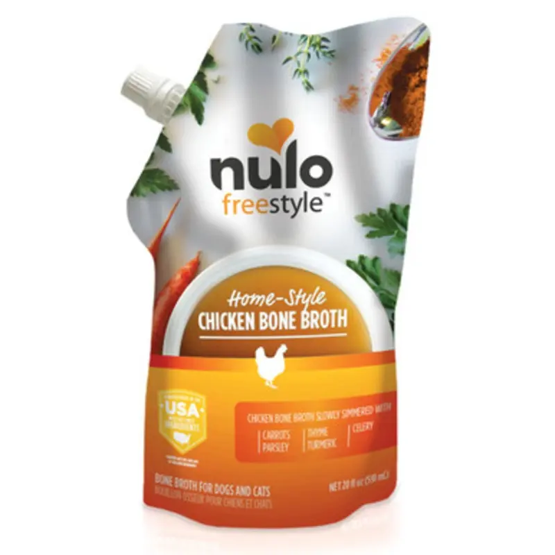 Nulo Freestyle Organic Chicken Bone Broth for Dogs & Cats 20 oz
