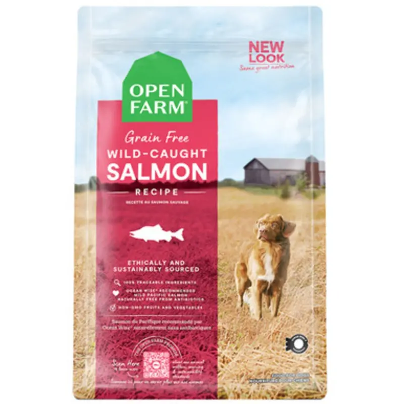 Open Farm Grain Free Wild-Caught Salmon Recipe Dry Dog Food 4 lb