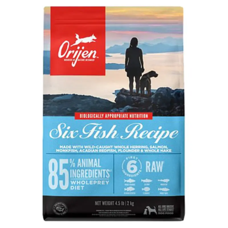 Orijen Six Fish Recipe Dry Dog Food 4.5 lb