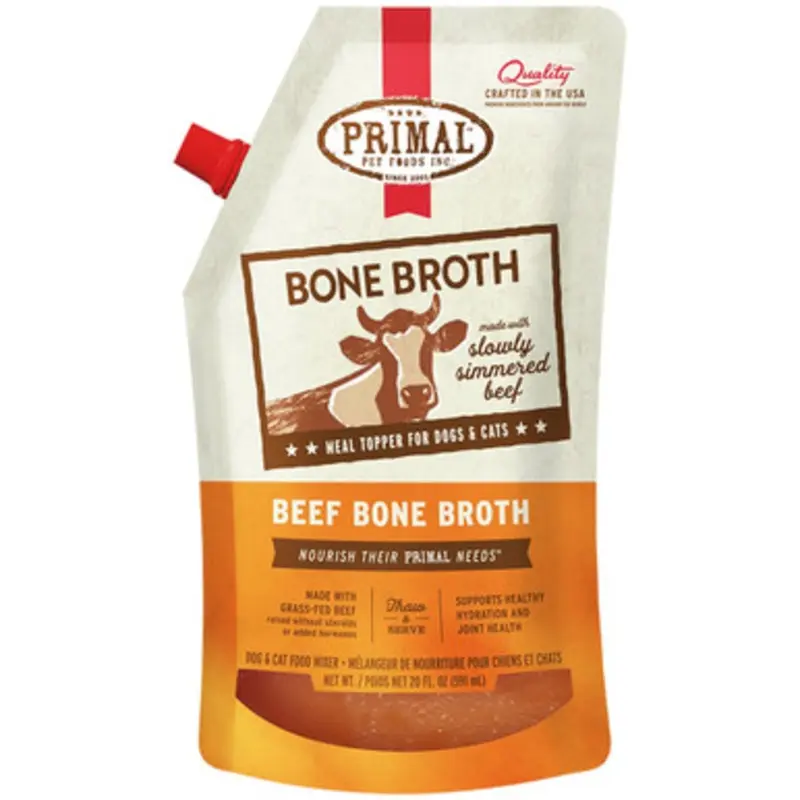 Primal Beef Bone Broth for Dogs & Cats 20 fl oz