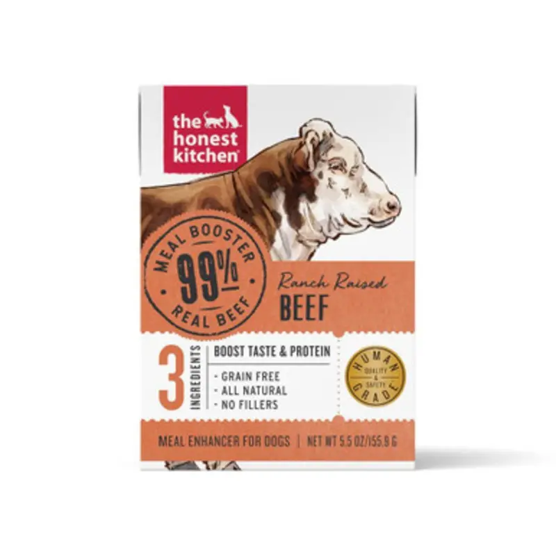 The Honest Kitchen Meal Booster 99% Beef Protein Wet Dog Food Topper 5.5 oz