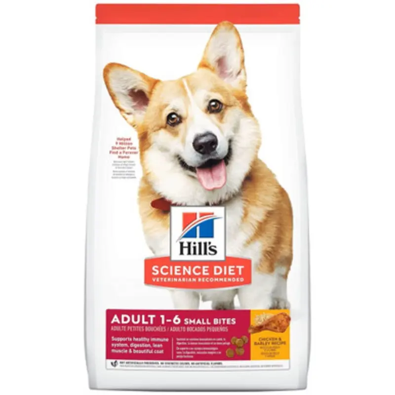 Hill's Science Diet Small Bites Chicken & Barley Recipe Adult 1-6 Premium Dry Dog Food