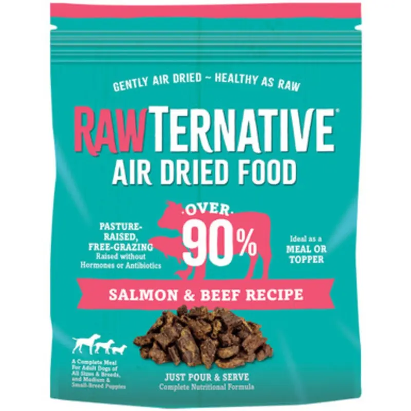 Rawternative Salmon & Beef Recipe Air-Dried Dog Food 1 lb