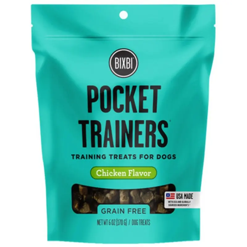 Bixbi Pocket Trainers Chicken Flavor Dog Training Treats 6 oz