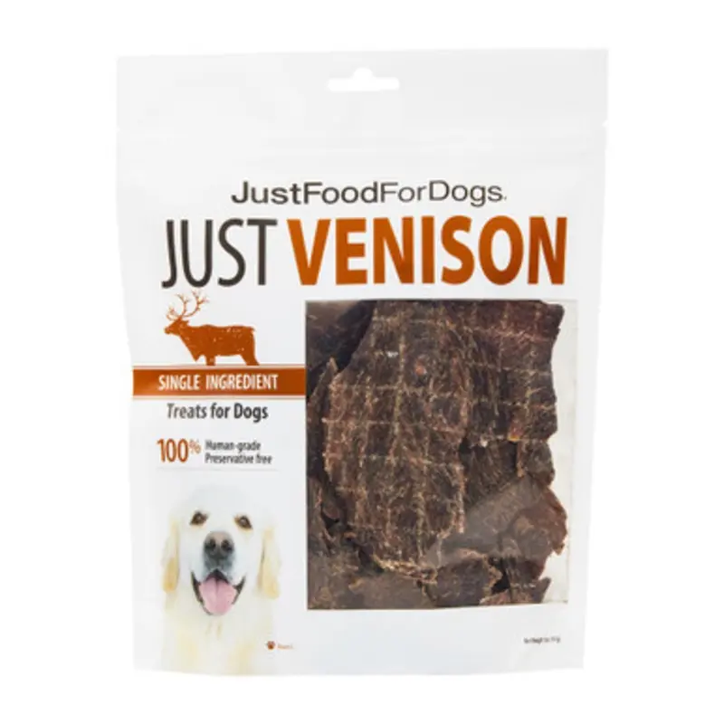 JustFoodForDogs Venison Dog Treats 5 oz