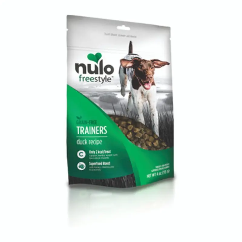 Nulo Freestyle Grain-Free Trainers Duck Recipe Dog Training Treats 4 oz