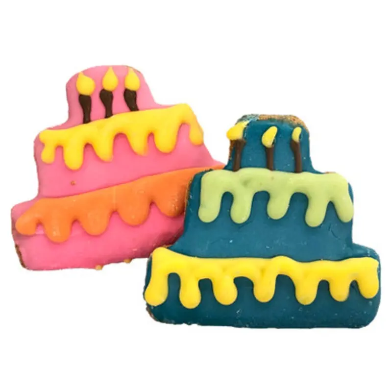 Pawsitively Gourmet Birthday Cake Cookie Dog Treat, Assorted Colors 1 ct