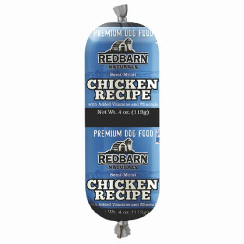 Redbarn Naturals Chicken Recipe Rolled Dog Food 4 oz