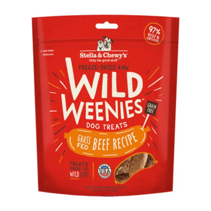 Stella & Chewy's Wild Weenies Grass-Fed Beef Recipe Dog Treats 3.25 oz