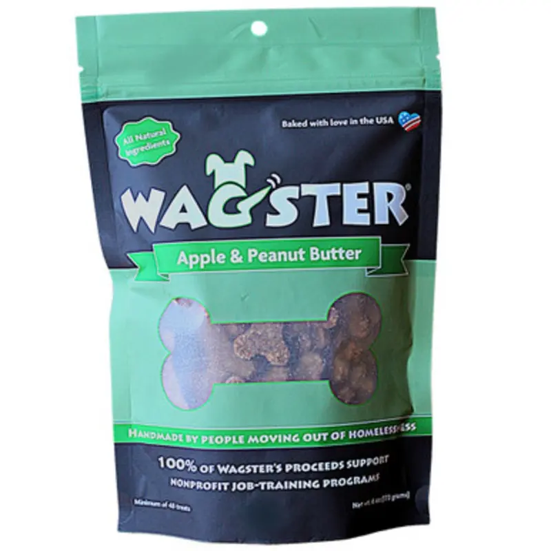 Wagster Apple & Peanut Butter Baked Dog Treats 6 oz
