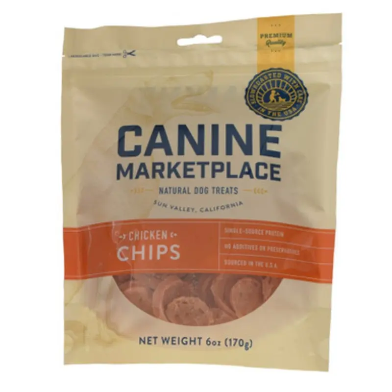 Canine Marketplace Chicken Chips Natural Dog Treats 6 oz