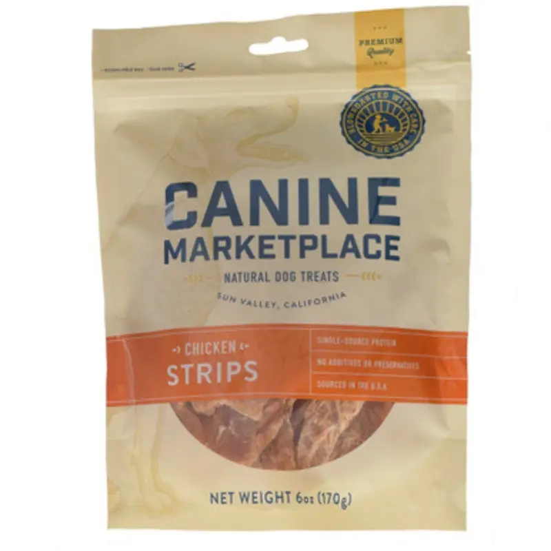 Canine Marketplace Chicken Strips Natural Dog Treats 6 oz
