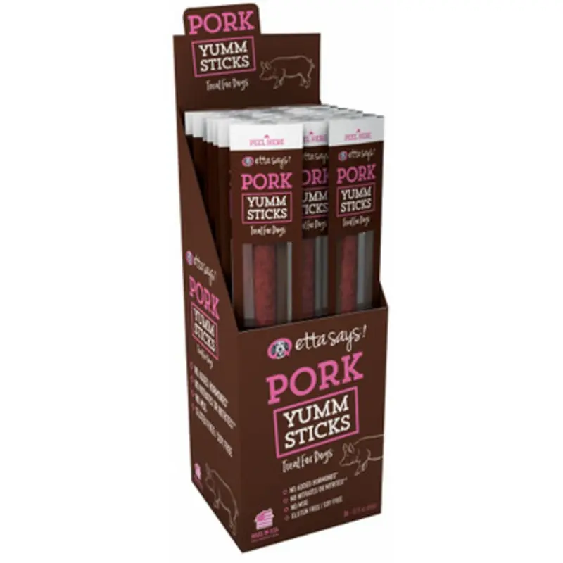Etta Says! Yumm Stick Pork Dog Treat Each
