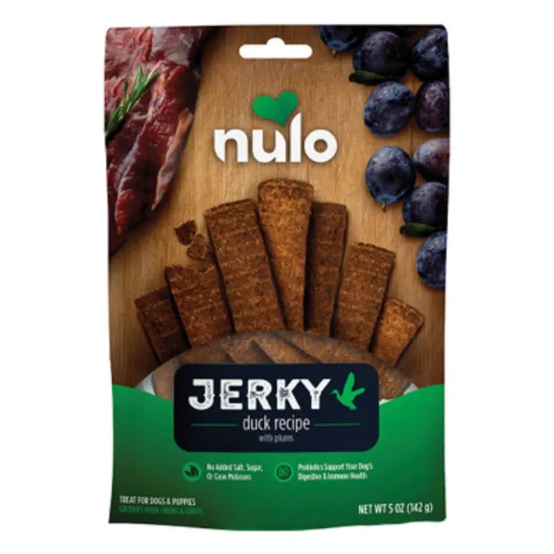 Nulo Jerky Duck Recipe w/ Plums Dog Treats 5 oz