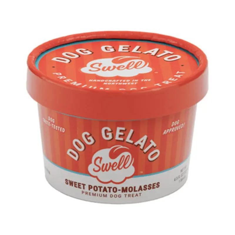 Swell Sweet Potato Molasses Frozen Gelato Dog Treat 4.5 oz