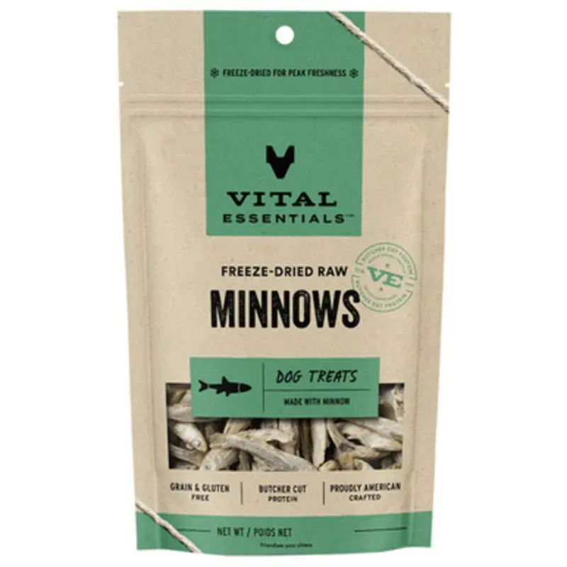 Vital Essentials Minnows Freeze-Dried Raw Dog Treats 1 oz