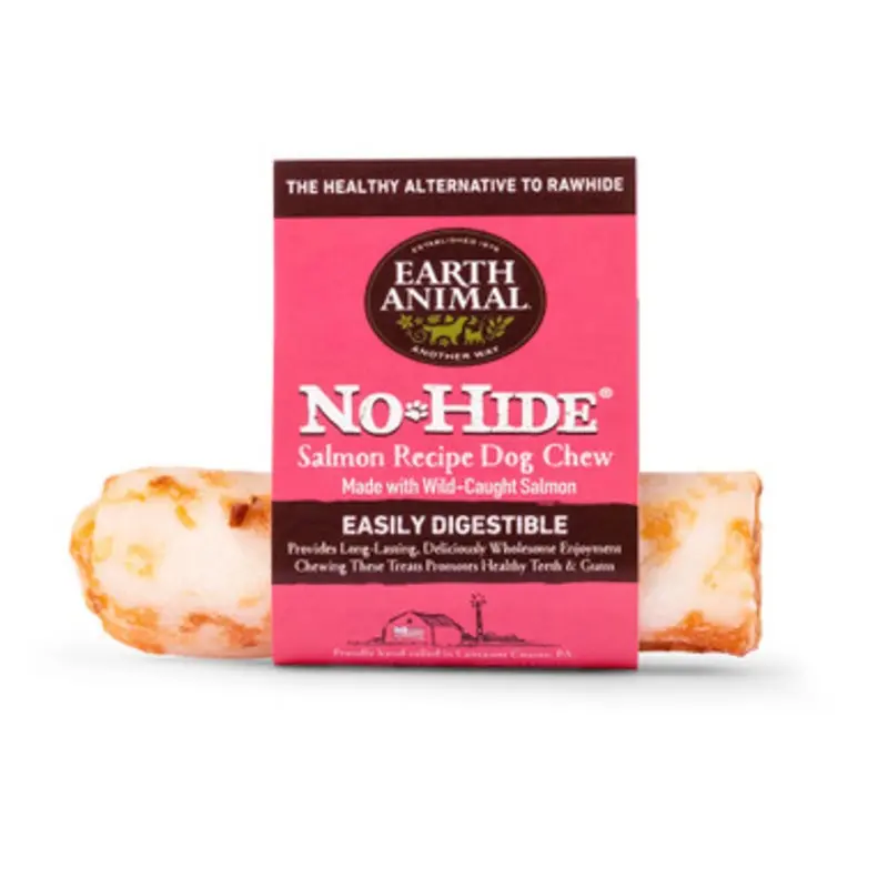 Earth Animal No-Hide Salmon Roll Dog Chew Treat Small - 1 ct