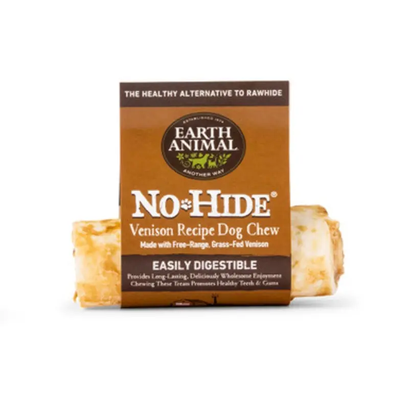Earth Animal No-Hide Venison Roll Dog Chew Treat Small - 1 ct
