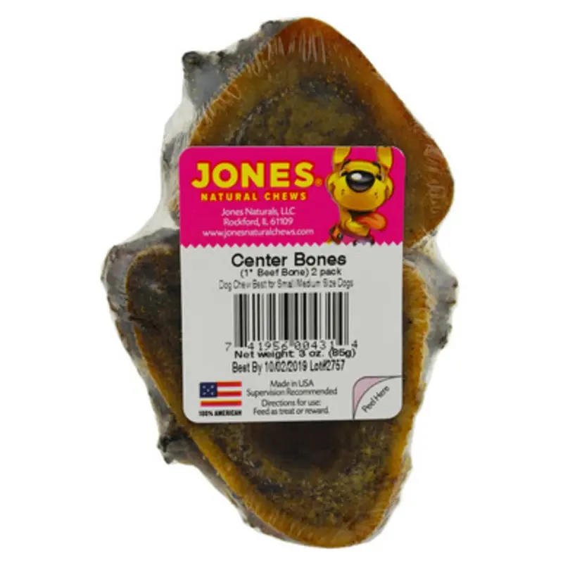 Jones Center Bone Dog Chew Treats 2 pk