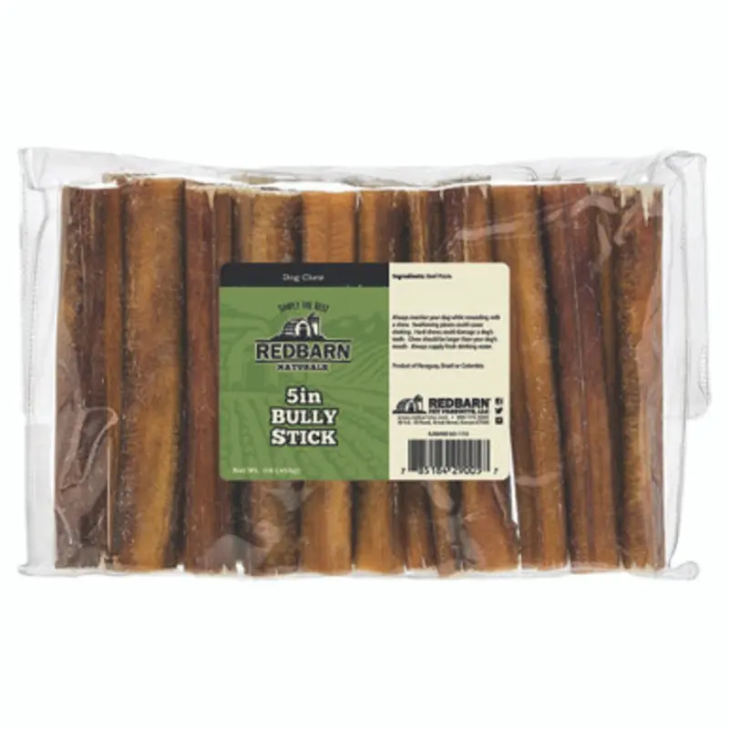 Redbarn Bully Sticks (1lb. Bag) Dog Chew Treats 5"