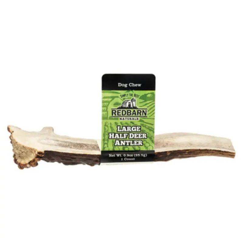 Redbarn Half Deer Antler Dog Chew Treat Large