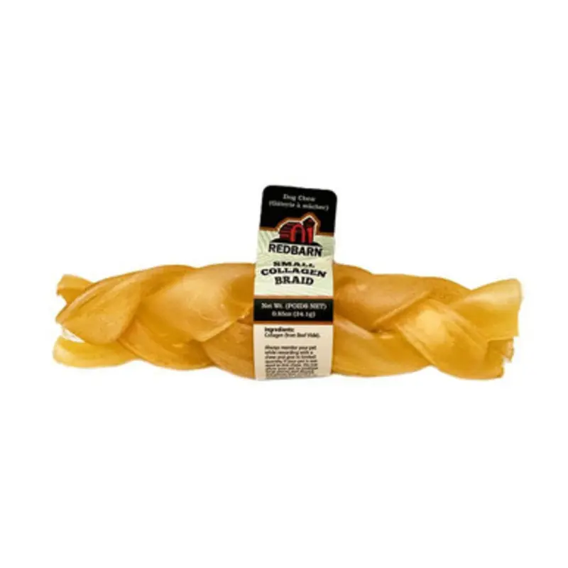 Redbarn Puffed Collagen Braid Dog Chew Treat Small