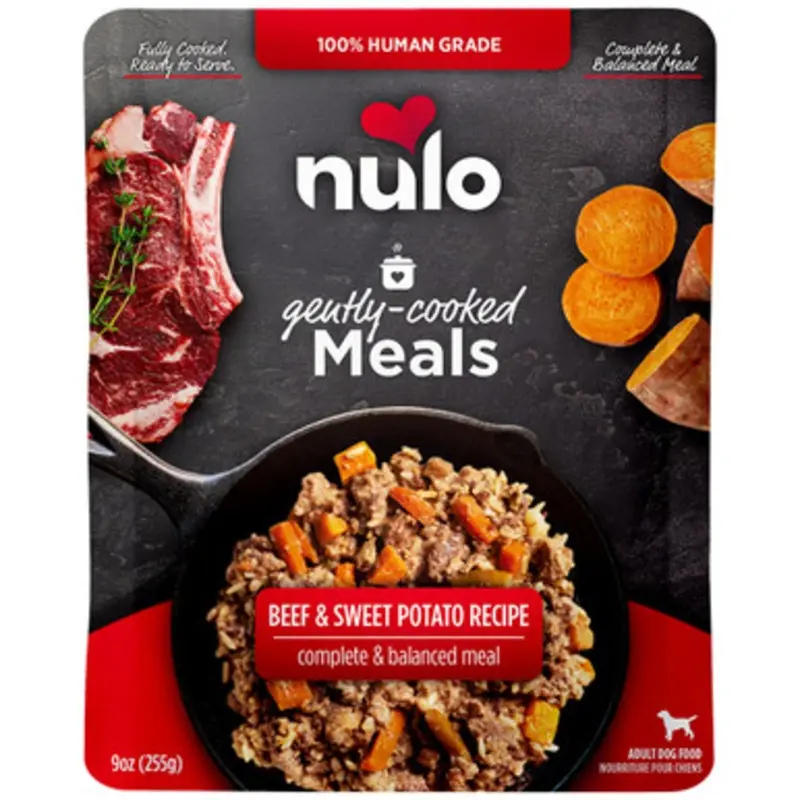 Nulo Gently Cooked Meals Beef & Sweet Potato Recipe Adult Dog Food 9 oz