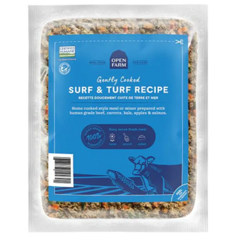 Open Farm Gently Cooked Surf & Turf Recipe Frozen Dog Food 16 oz
