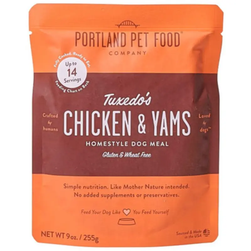 Portland Pet Food Tuxedo's Chicken & Yams Homestyle Meal Dog Food Topper 9 oz