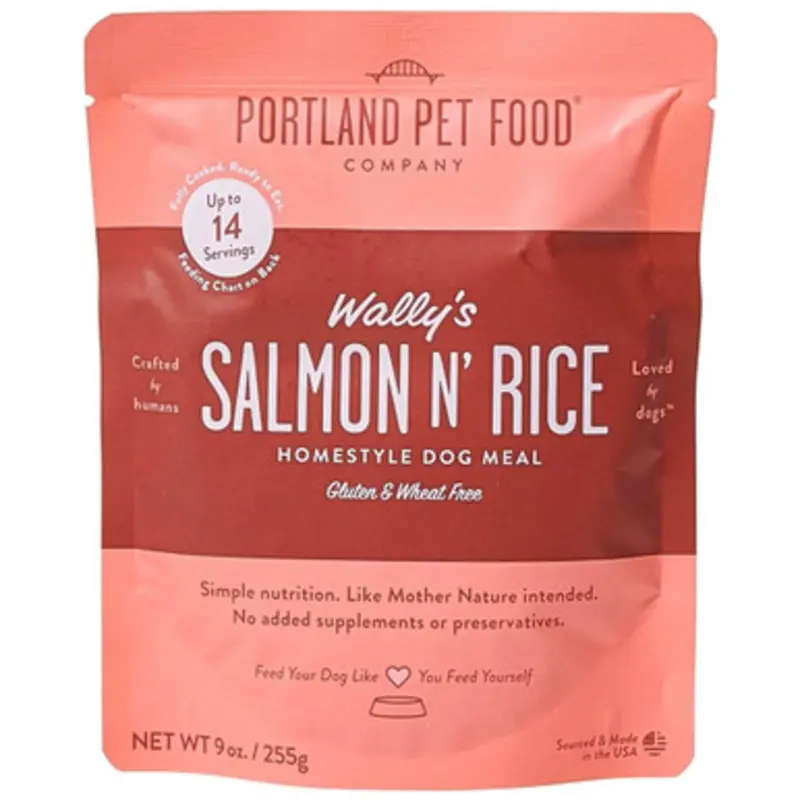 Portland Pet Food Wally's Salmon N' Rice Homestyle Meal Dog Food Topper 9 oz