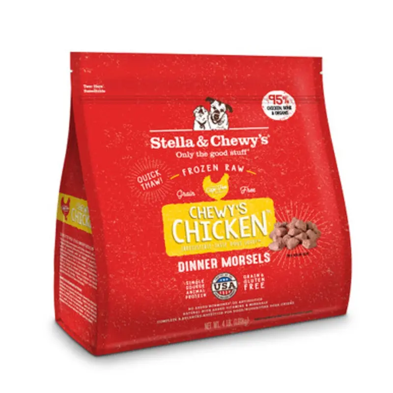 Stella & Chewy's Chicken Dinner Morsels Frozen Raw Dog Food 4 lb