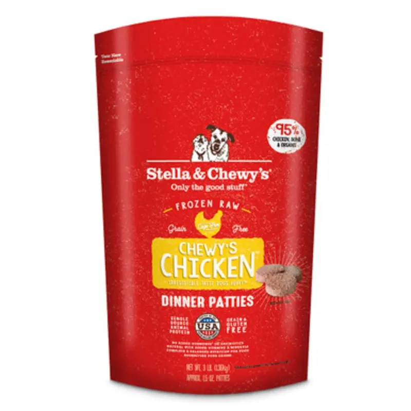 Stella & Chewy's Chicken Dinner Patties Frozen Raw Dog Food 6 lb
