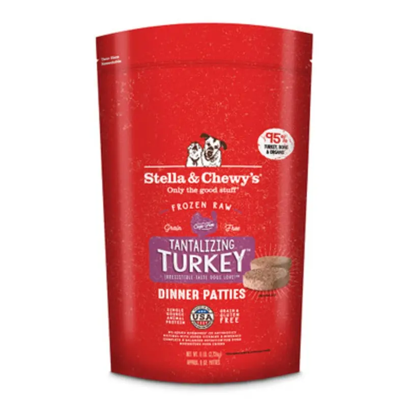 Stella & Chewy's Tantalizing Turkey Dinner Patties Frozen Raw Dog Food 6 lb