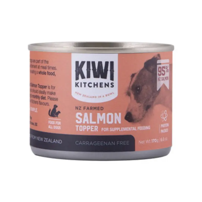 Kiwi Kitchens NZ Farmed Salmon Canned Dog Food Topper 6 oz