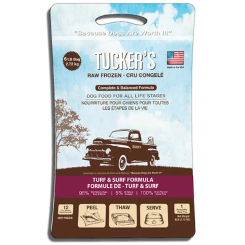 Tucker's Raw Frozen Turf & Surf Recipe Dog Food 6 lb